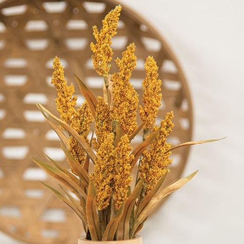 Golden Heather & Fall Grass Bush 21 - The Fox Decor