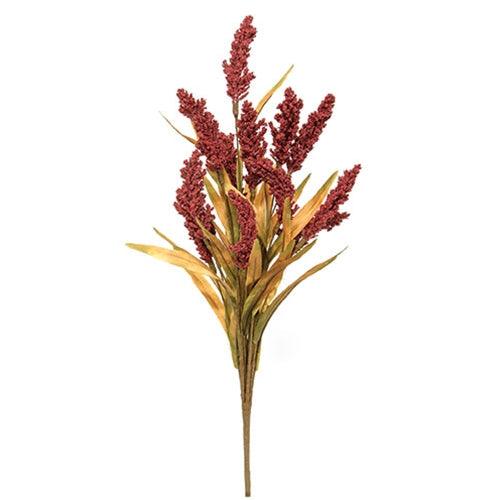 Ruby Heather & Fall Grass Bush 21 - The Fox Decor