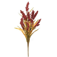 Ruby Heather & Fall Grass Bush 21 - The Fox Decor
