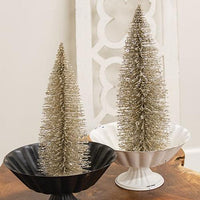 Silver Sparkle Bottle Brush Tree 12 - The Fox Decor