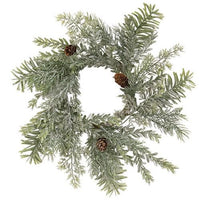 Silver Hemlock Candle Ring 45 - The Fox Decor