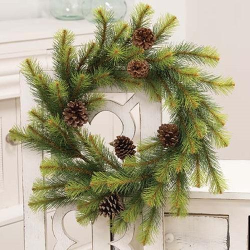 Empire Pine Wreath w Pinecones 24 - The Fox Decor