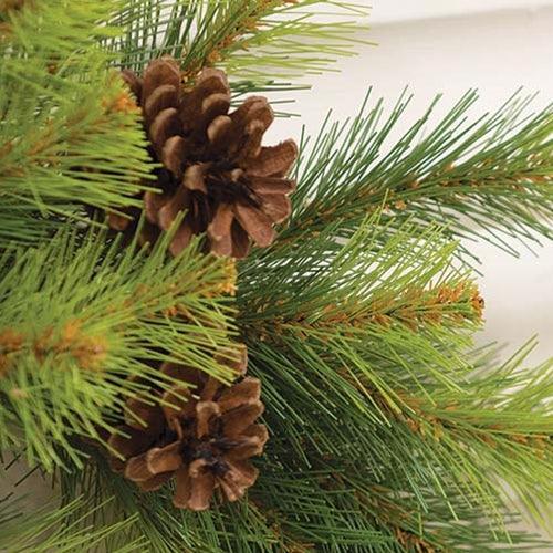 Empire Pine Wreath w Pinecones 24 - The Fox Decor