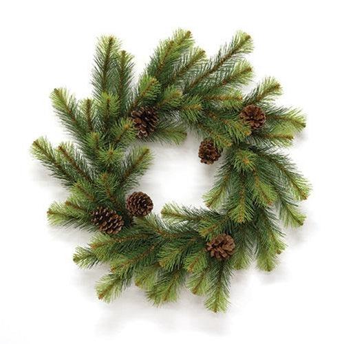 Empire Pine Wreath w Pinecones 24 - The Fox Decor