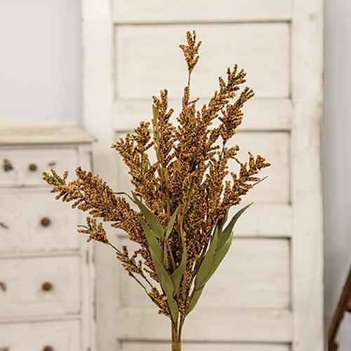Fall Grass & Heather Bush 24 Mustard - The Fox Decor
