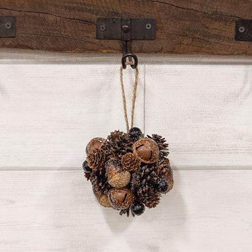 Frosted Deer Run Hanging Ball 5 - The Fox Decor