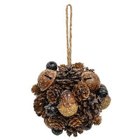 Frosted Deer Run Hanging Ball 5 - The Fox Decor