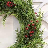Red Berry & Cedar Wreath 20 - The Fox Decor