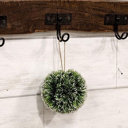 Snowy Pine Kissing Ball Ornament 45 - The Fox Decor