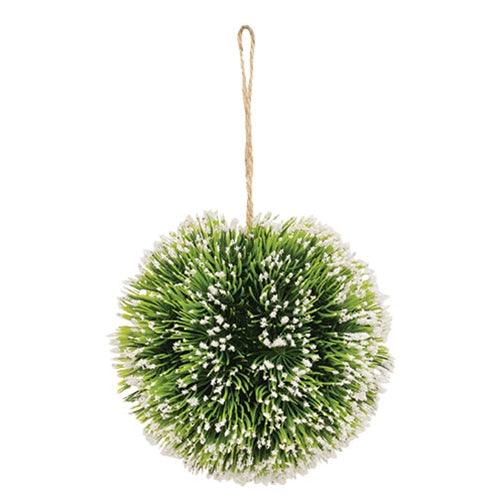 Snowy Pine Kissing Ball Ornament 45 - The Fox Decor