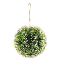 Snowy Pine Kissing Ball Ornament 45 - The Fox Decor