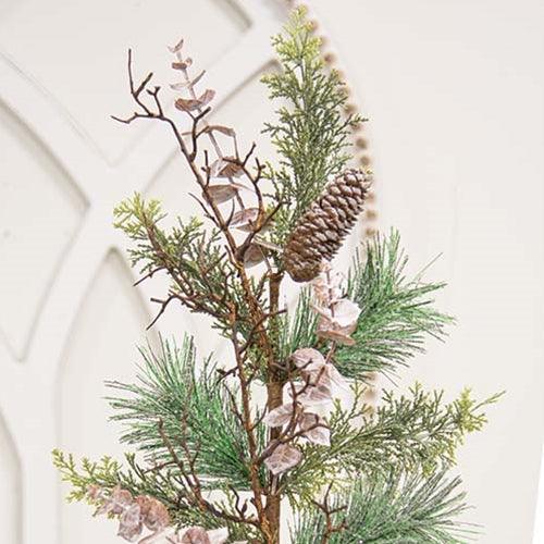 Icy Woodland Pine & Eucalyptus Spray 28 - The Fox Decor