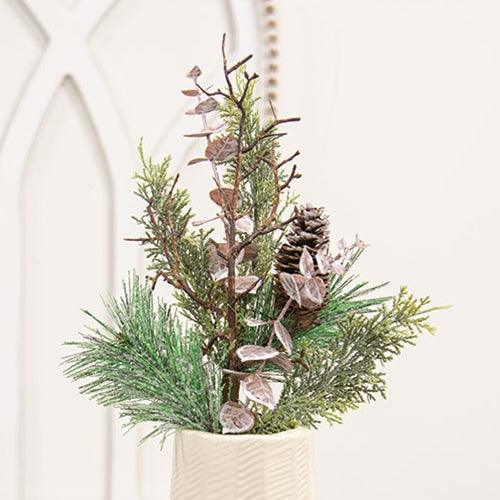 Icy Woodland Pine & Eucalyptus Pick 175 - The Fox Decor