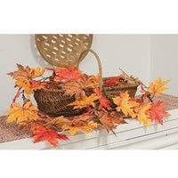 Fall Maple Leaf Garland 8ft - The Fox Decor