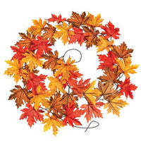Fall Maple Leaf Garland 8ft - The Fox Decor