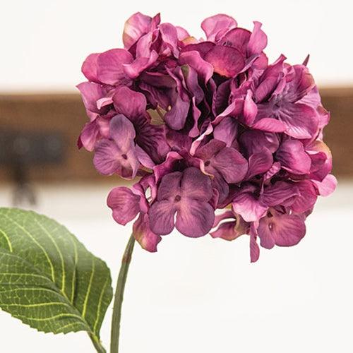Purple Hydrangea Stem 28 - The Fox Decor