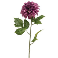 Plum Dahlia Stem 24 - The Fox Decor