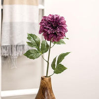 Plum Dahlia Stem 24 - The Fox Decor
