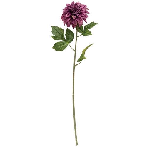 Plum Dahlia Stem 24 - The Fox Decor