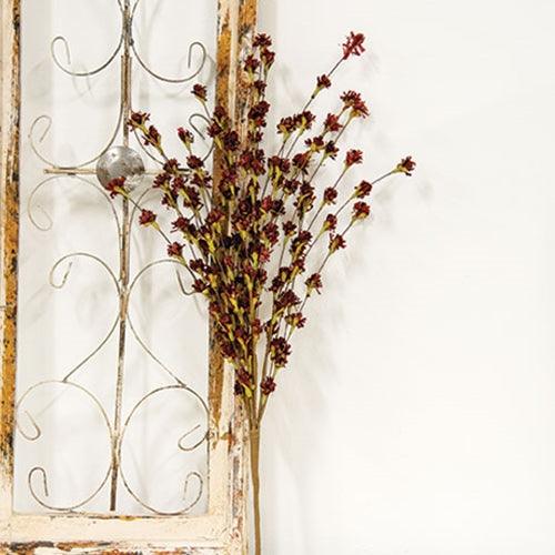 Fall Blossoms Spray Burgundy 24 - The Fox Decor