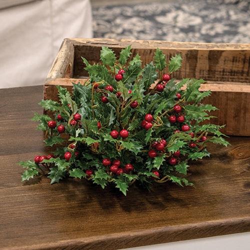 Merry Little Holly & Berries Half Sphere 10 - The Fox Decor