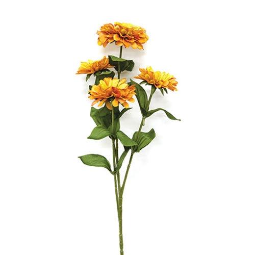 Golden Zinnia Spray 235 - The Fox Decor