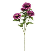Plum Zinnia Spray 235 - The Fox Decor