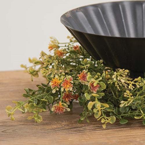 Golden Fall Buds & Baby's Grass Candle Ring 45 - The Fox Decor