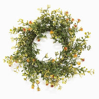 Golden Fall Buds & Baby's Grass Candle Ring 45 - The Fox Decor