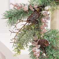 Icy Woodland Pine & Eucalyptus Wreath 22 - The Fox Decor
