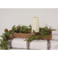 Rustic Cedar & Pine Bell Garland 5ft - The Fox Decor