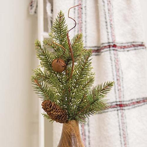 Rustic Cedar & Pine Bell Spray 21 - The Fox Decor