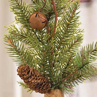 Rustic Cedar & Pine Bell Spray 21 - The Fox Decor