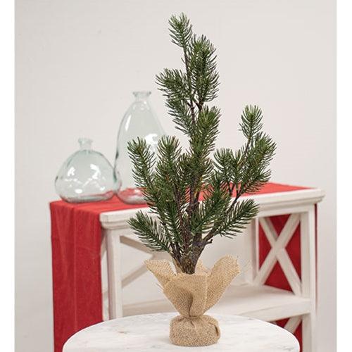 Table Spruce Tree w Burlap Base 19 - The Fox Decor
