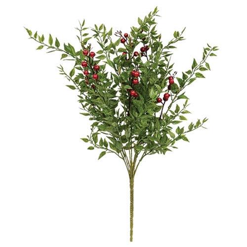 Lady Ruscus & Berries Bush 19 - The Fox Decor