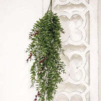 Lady Ruscus & Berries Hanging Bush 36 - The Fox Decor