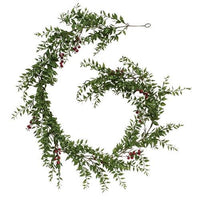 Lady Ruscus & Berries Garland 6ft - The Fox Decor
