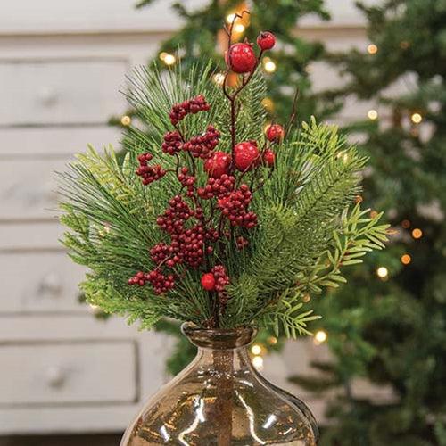 Winter Party Pine & Berry Bush 15 - The Fox Decor