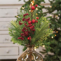 Winter Party Pine & Berry Bush 15 - The Fox Decor