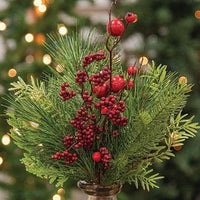 Winter Party Pine & Berry Bush 15 - The Fox Decor