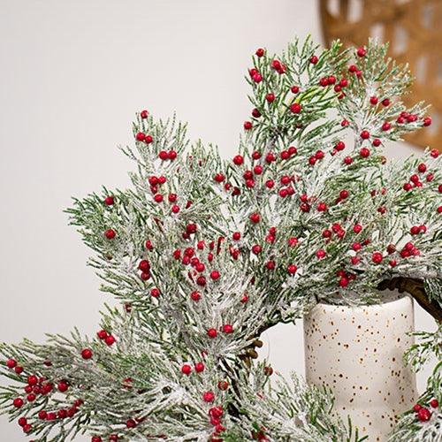 Frosted Pepper Berry and Pine Ring 4 - The Fox Decor