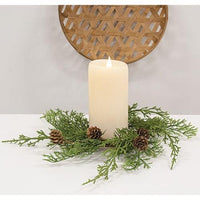 Western Cedar & Pinecone Candle Ring 35 - The Fox Decor