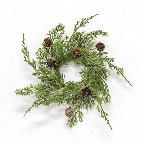 Western Cedar & Pinecone Candle Ring 35 - The Fox Decor
