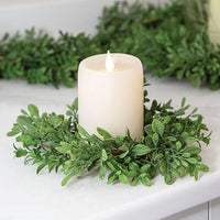 Heritage Boxwood Candle Ring 35 - The Fox Decor