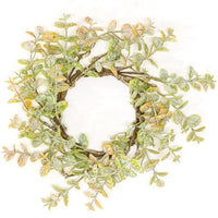 Golden Harvest Leaves Candle Ring 35 - The Fox Decor