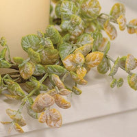 Golden Harvest Leaves Candle Ring 35 - The Fox Decor