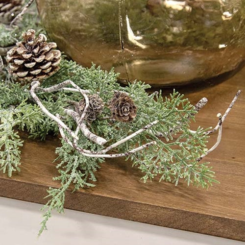 Durham Cedar Birch Pinecone Garland 5ft