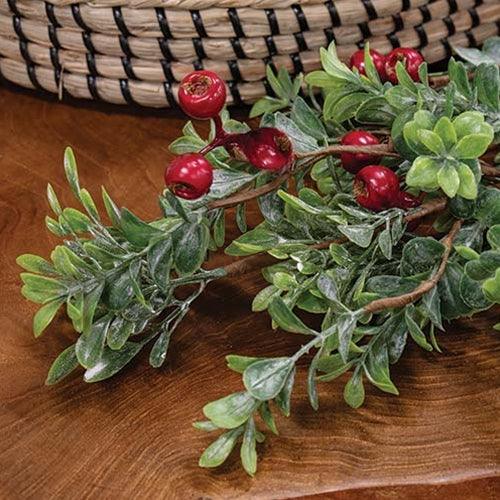 Frosted Boxwood & Gooseberry Garland 5ft - The Fox Decor