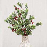 Frosted Boxwood & Gooseberry Spray 28 - The Fox Decor
