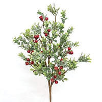 Frosted Boxwood & Gooseberry Spray 28 - The Fox Decor